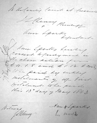 Consent note